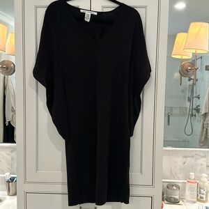 Diane Von Furstenber Black wool and silk dress